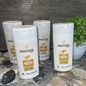 Pantene Daily Moisture Travel Size Shampoo /Conditioner Bundle 4 Bottles 3.38